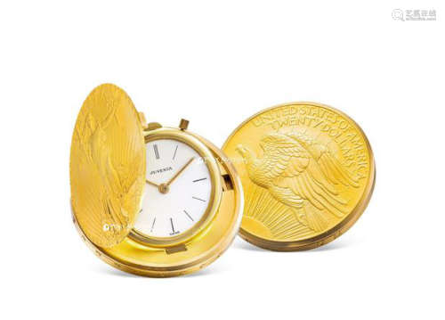 尊皇 精致，黄金二十美元机械金币表，年份约1960