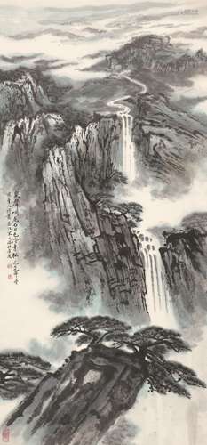 宋文治 山水 纸本立轴