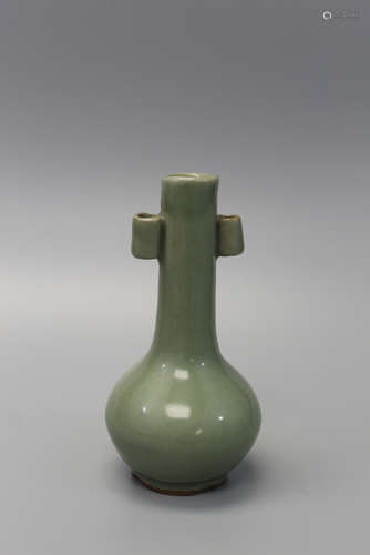 Chinese longquan celadon glaze porcelain vase. Possibly