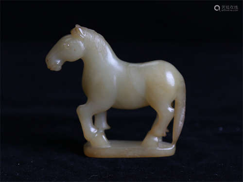 Chinese carved jade horse.