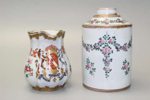 Two European porcelain items.