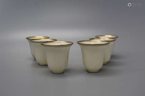 Six Lenox  tea cups.