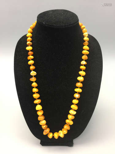 Amber necklace.