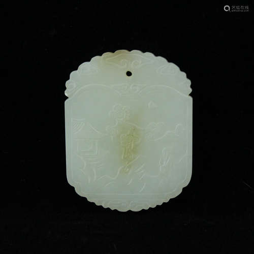 Chinese carved jade amulet.