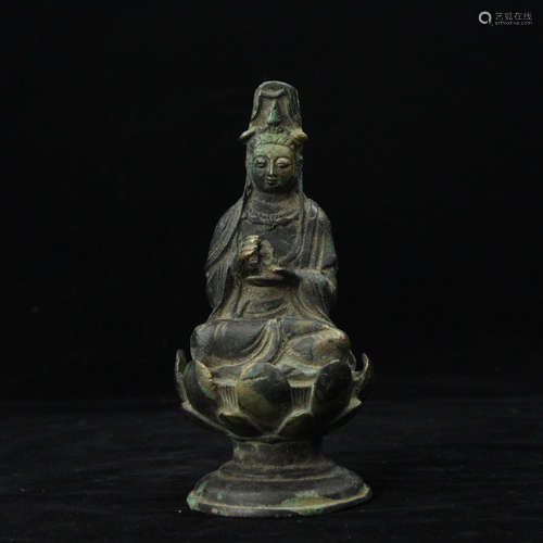 Chinese bronze Buddha.