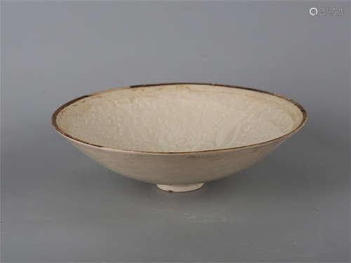 Chinese Ding Ware porcelain bowl.