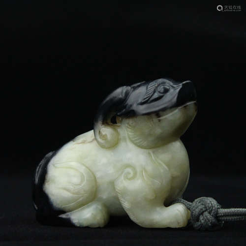 Chinese carved jade beast.