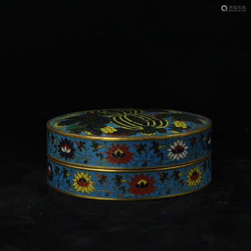 Chinese cloisonne box.