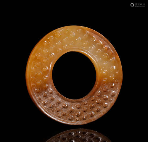 A Han Archaic Jade Disc, Bi