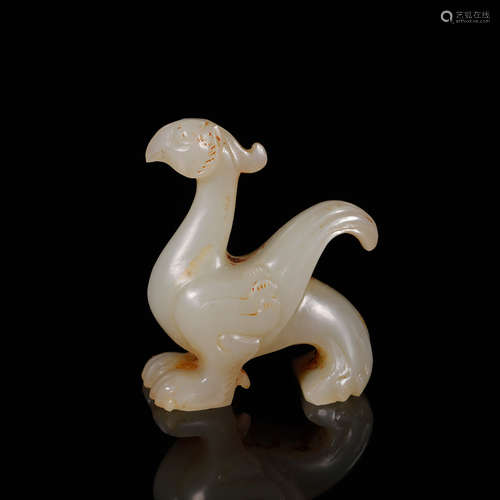 A Han Jade Carved Phoenix