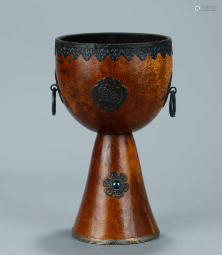 A Rare Qing Gourd PaoStem Cup