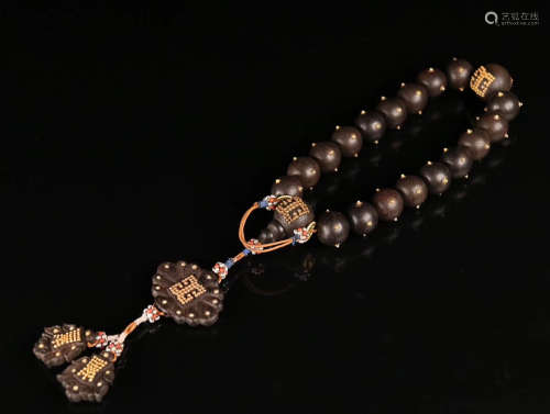 AN OLD IMPERIAL AGILAWOOD ROSARY