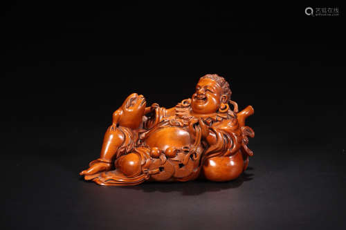 1912-1949, A STORY DESIGN BOXWOOD ORNAMENT, THE REPUBLIC OF CHINA