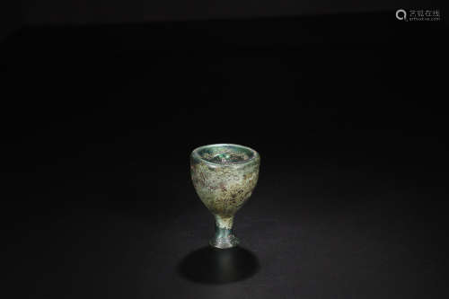 7-9TH CENTURY, A SILVER GOBLET, TANG DYNASTY