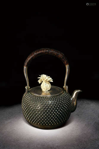 十九世紀   日本純銀壺