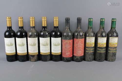 Nine Bottles of All-World and Spanish Wines