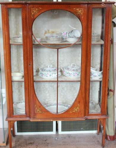 An Edwardian Glass Display Cabinet
