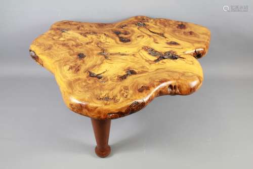 A Hand-Carved Coffee Table