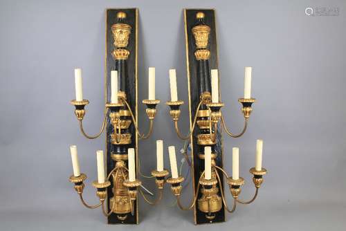 A Pair of Venetian-Style Elaborate Wall Lights