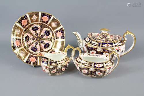 Crown Derby Bachelor Tea Trio