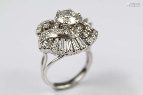 An 18ct White Gold Diamond Dress Ring