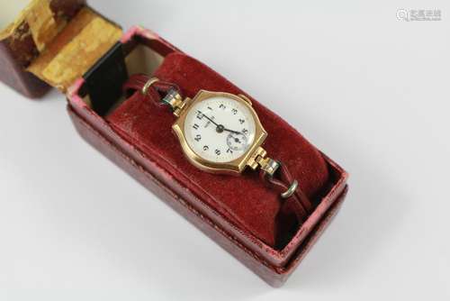 A Lady's 9ct Yellow Gold Hirko Cocktail Watch