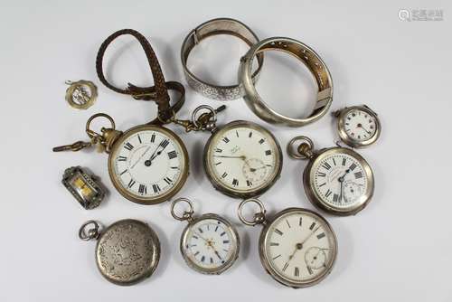 Silver Open-faced Pocket Watches