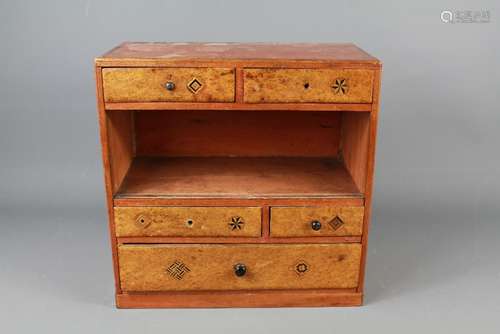 A Miniature Inlaid Chest