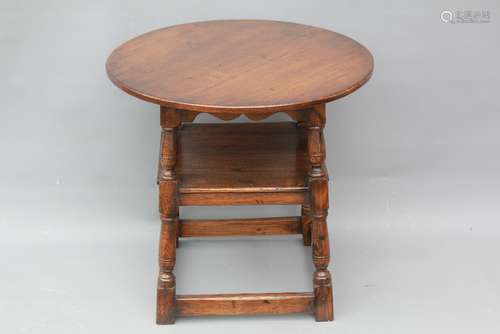 Antique Oak Reproduction Tavern Table