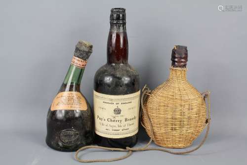 Three Circa 1940's Bottles of Brandy
