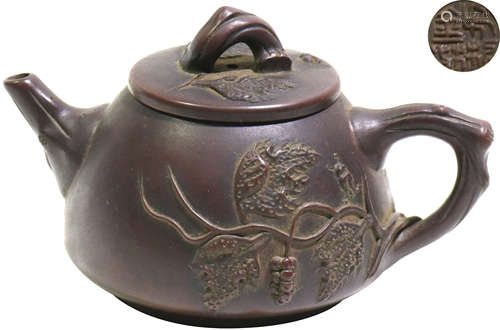 紫沙茶葉壺