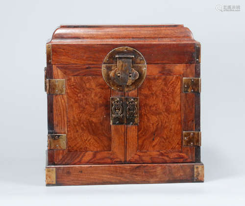 Qing Huanghuali Leather Box