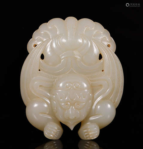 Liao Hetian Jade Carved Kalaviṅka