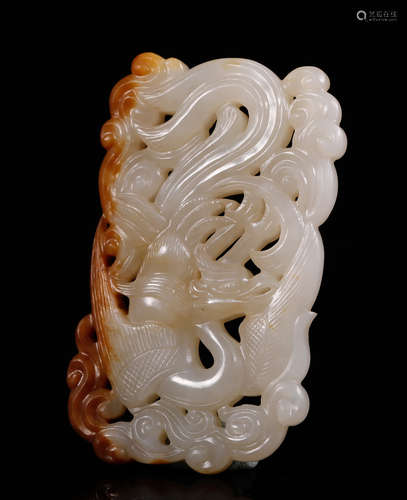 Liao Hetian Jade 'Phoenix' Plaque