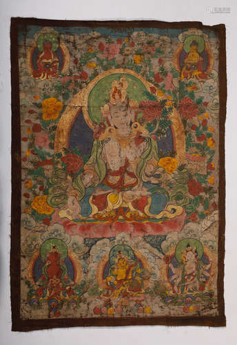 Qing Tangka White Tara