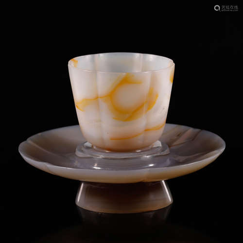 Liao Agate Carved Tea Cup