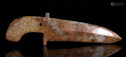 Warring States Jade Carved 'Hui' Dagger