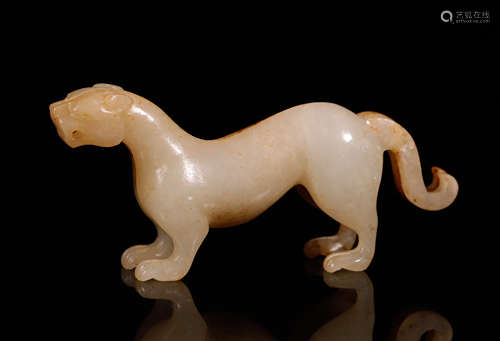 Han Archaic Jade Carved Panther