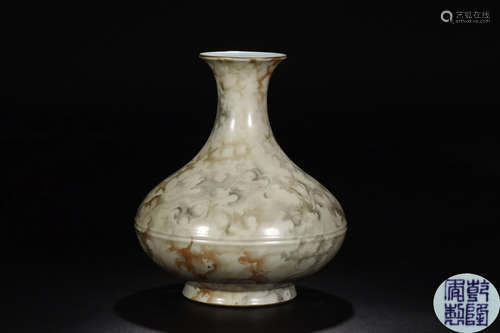 A CLOUD STONE PATTERN GLAZE VASE