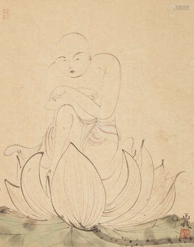 Sitting in a Lotus Ma Jun (b.1975)