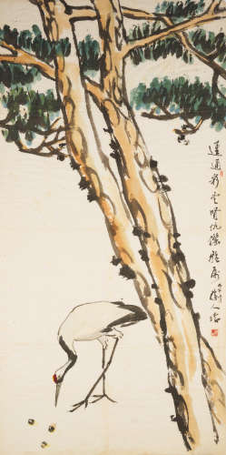 Crane by the Pine Chen Renhao (1908-1976)