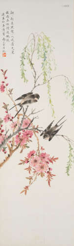Peach Blossoms and Swallows Shang Xiaoyun (1900-1976)