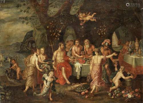 The Banquet of Achelous Circle of Hendrik van Balen the Elder(Antwerp 1575-1632)