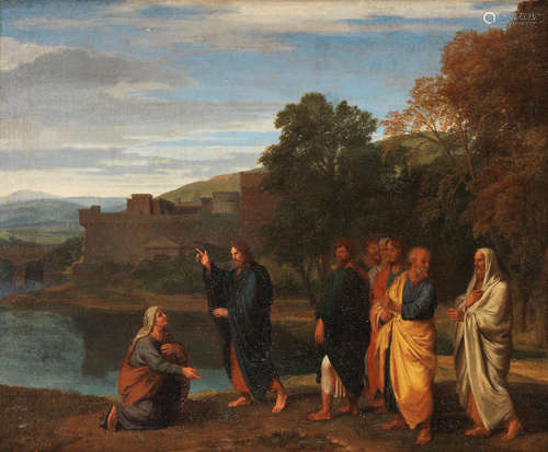 Christ and the Canaanite Woman Attributed to Jean François Millet(Antwerp 1642-1679 Paris)