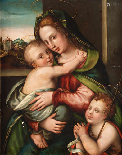 The Madonna and Child with the Infant Saint John the Baptist Florentine School16th Century