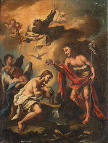 The Baptism of Christ Attributed to Giovanni Battista Lama(Naples 1673-1748)