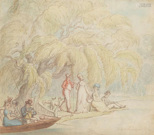 The Fishing Party Thomas Rowlandson(London 1756-1827)