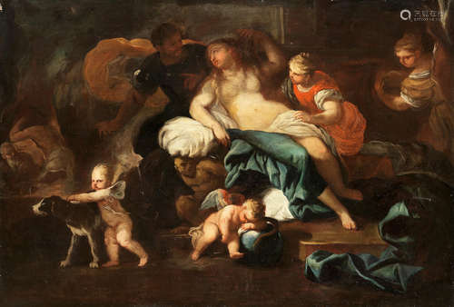 Venus and Mars with putti and attendants Studio of Luca Giordano(Naples 1634-1705)