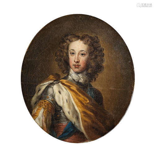 Portrait of Prince William Henry, Duke of Gloucester, bust-length, in armour and an ermine cloak After Sir Godfrey Kneller19th Century