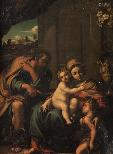 The Holy Family with the Infant Saint John the Baptist After Annibale Carracci18th Century